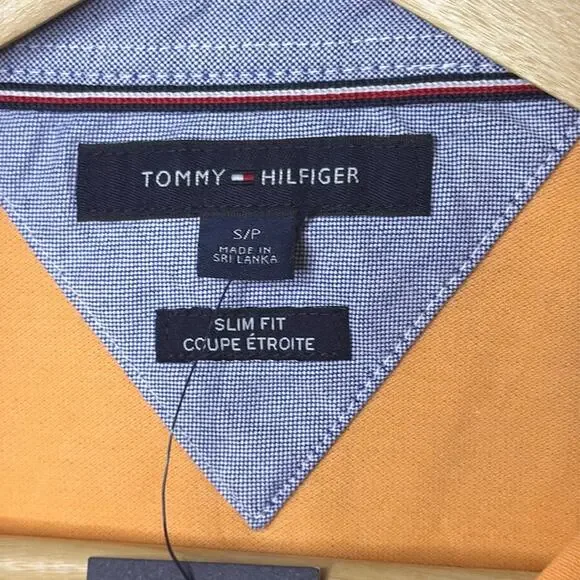 NWT Men’s Tommy Hilfiger Orange With Tommy Hilfiger Logo Polo Shirt Size Small - Picture 5 of 5